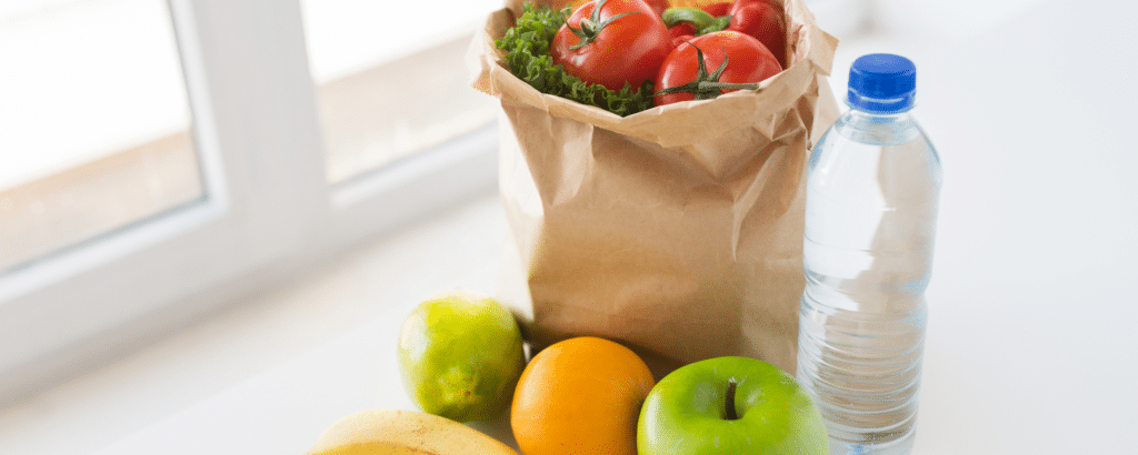 tomatoes, apple, orange and Water to carry during Trekking.