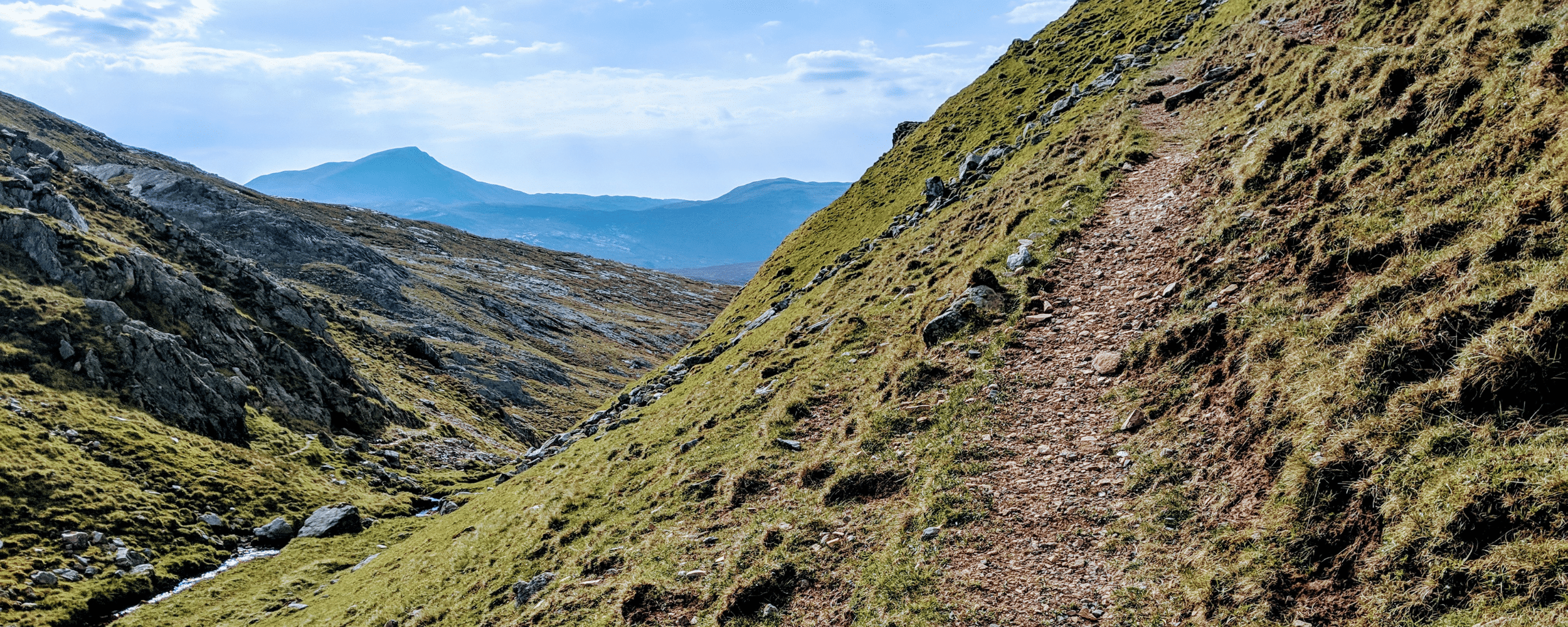 rocky pathway of cape wrath trail