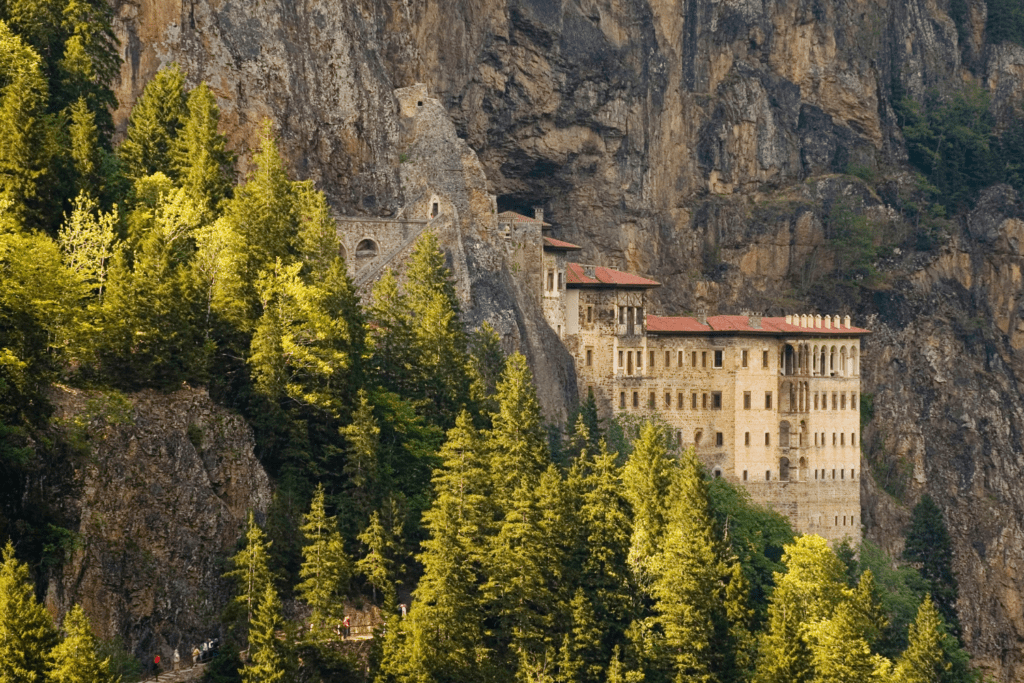 The Sumela Monastery.