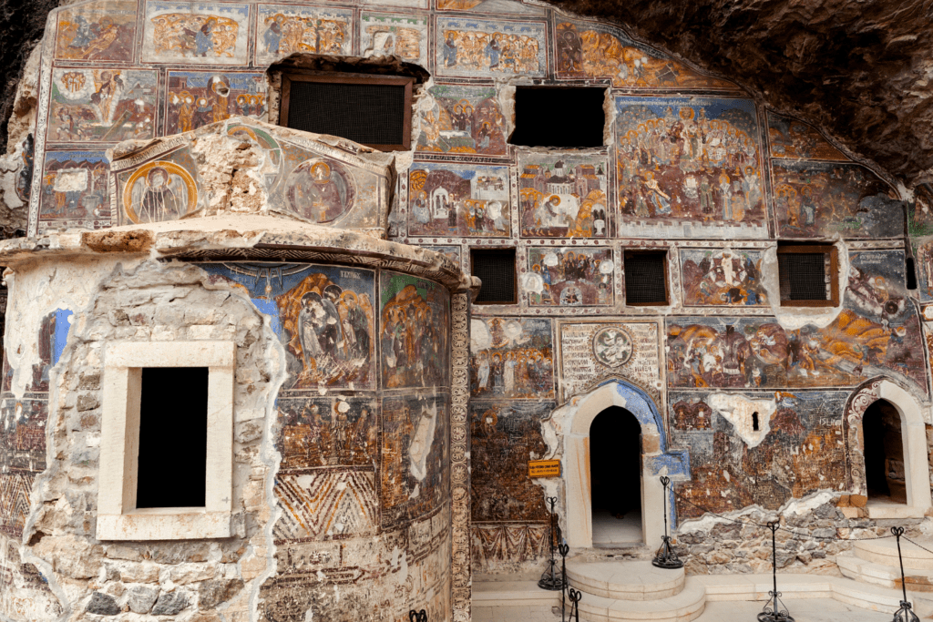 Sumela Monastery frescoes.